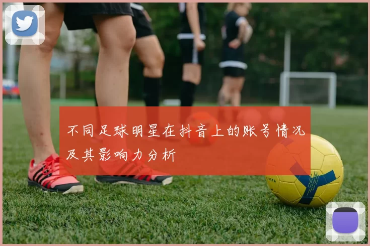 不同足球明星在抖音上的账号情况及其影响力分析
