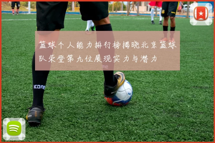 篮球个人能力排行榜揭晓北京篮球队荣登第九位展现实力与潜力